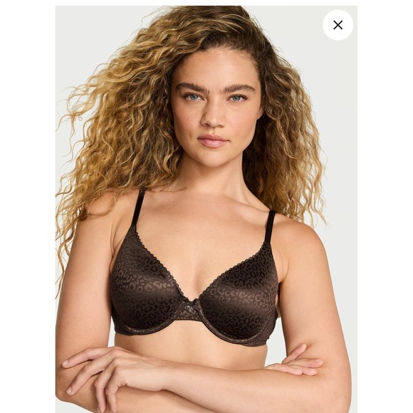 Victoria's Secret Other - Victoria's Secret Body by Victoria Push Up Bra 36C French Roast Brown Leopard